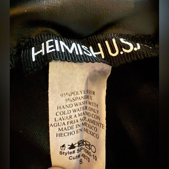 Black Faux Leather Leggings - Picture 5 of 5